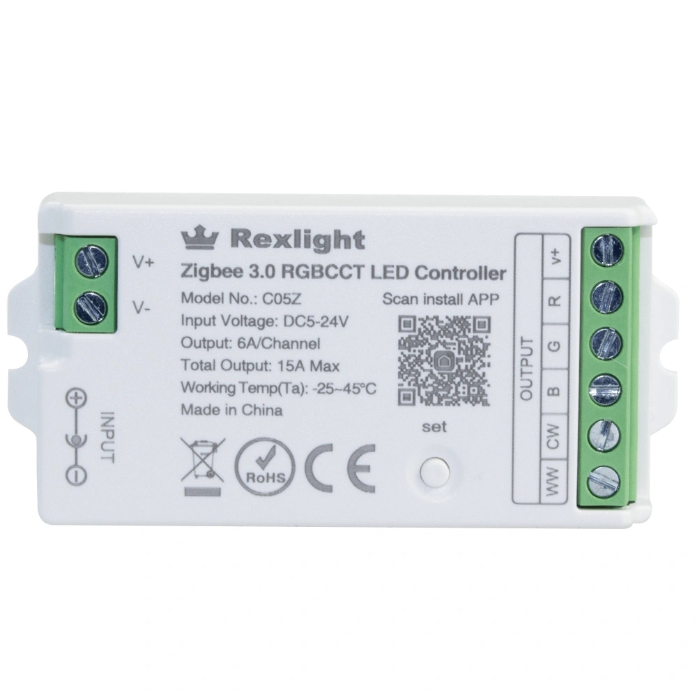 Losse zigbee controller voor RGBWW led strips