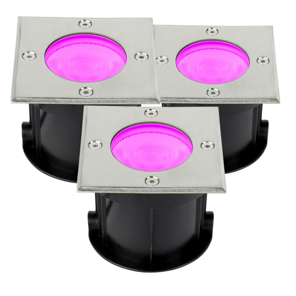 Afbeelding Slimme zigbee inbouw grondspot 9w recht - starterset door Wifilampkoning.nl