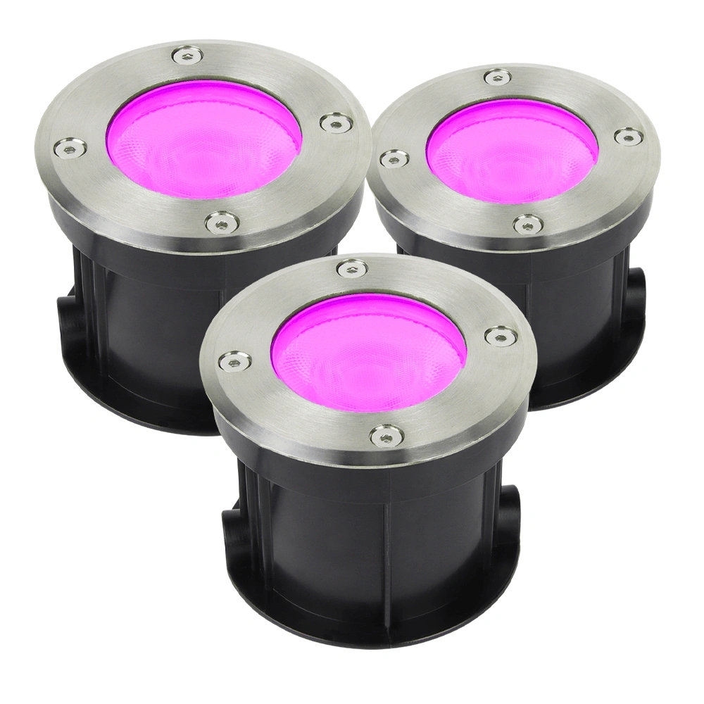 Afbeelding Slimme zigbee inbouw grondspot 9w rond - starterset door Wifilampkoning.nl