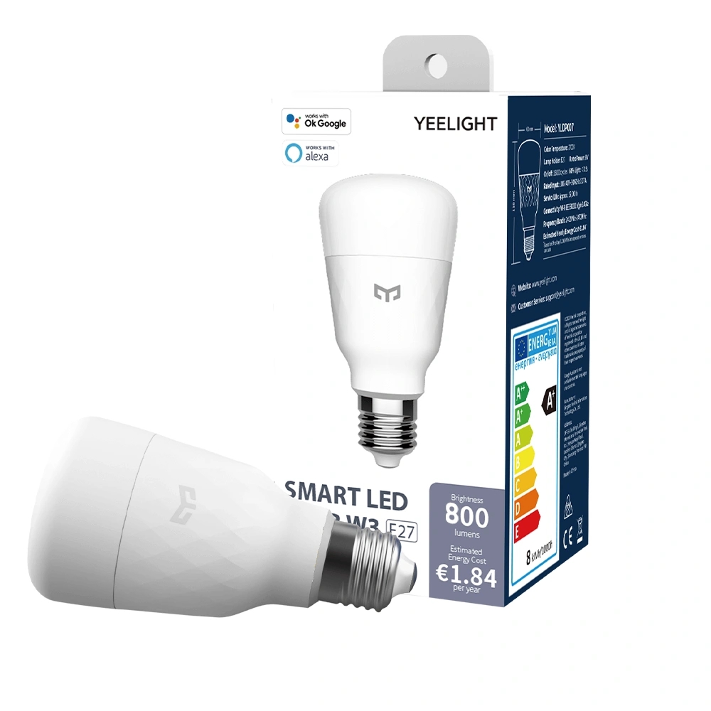 Afbeelding Yeelight slimme led lamp 1s - e27 fitting - warm wit door Wifilampkoning.nl