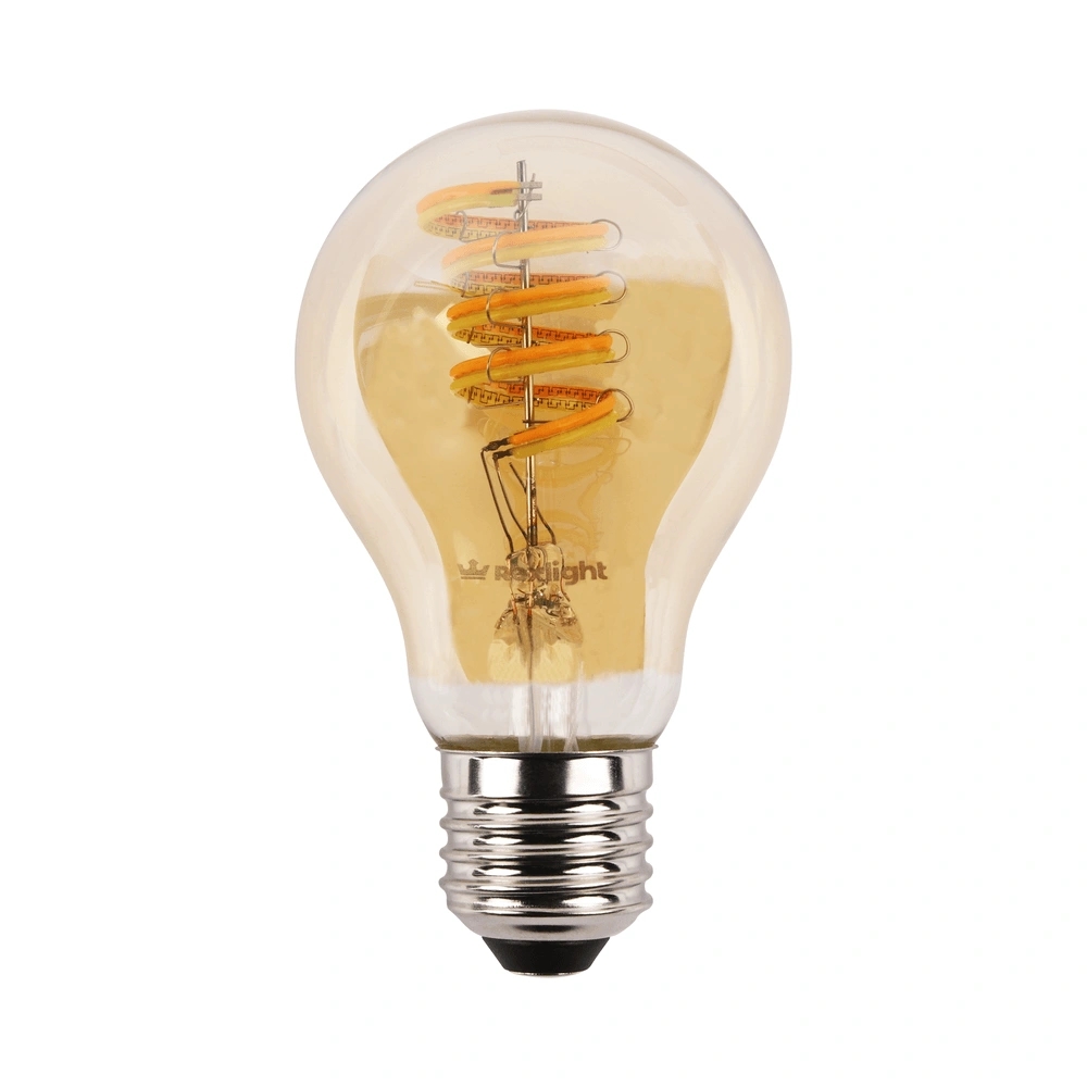Zigbee e27 spiraal filament lamp dual white a60 amberkleurig