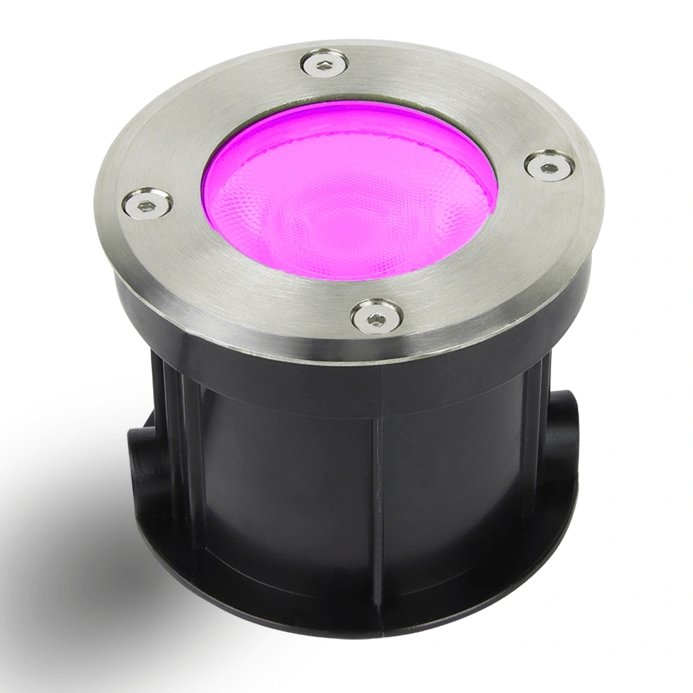 Zigbee inbouw grondspot voor buiten 6w alle kleuren en wittinten rond