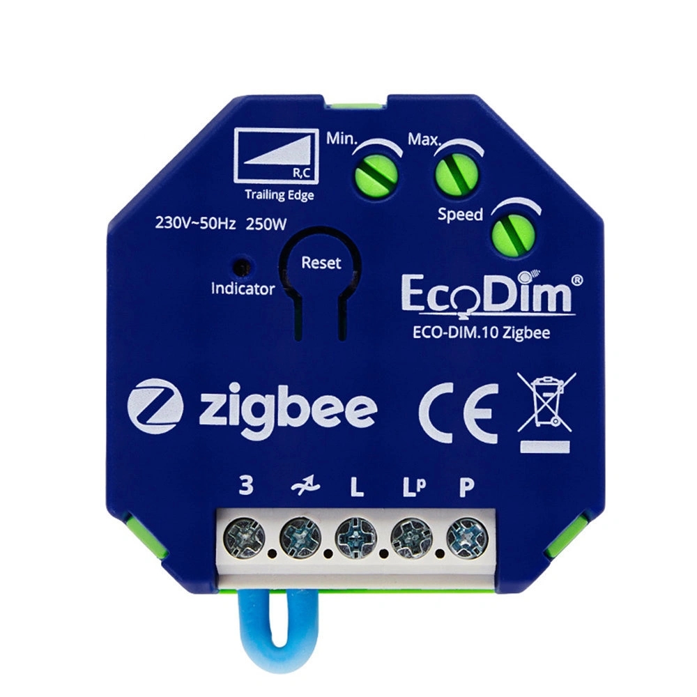 Afbeelding Zigbee led dimmer module van EcoDim - 0-250W fase afsnijding door Wifilampkoning.nl