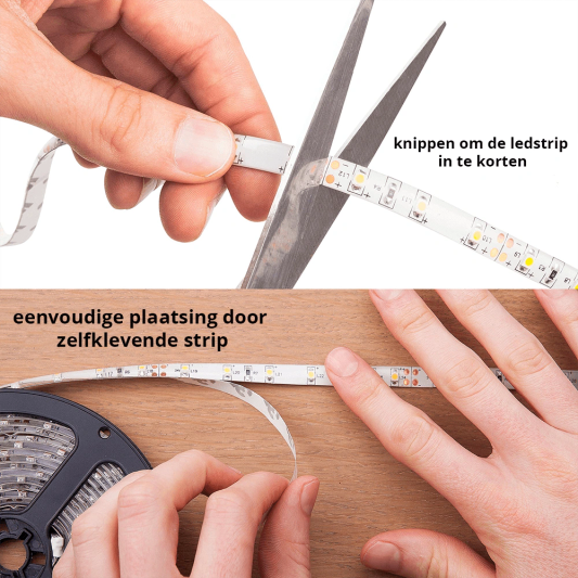 Flexibele led strip White and Color - 4 meter lang - slimme ledstrip van Innr - bediening via Hue app