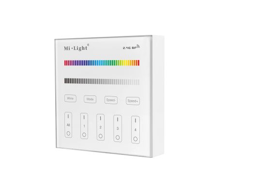Milight 4-zone RGB/RGBW afstandsbediening paneel touch op batterij