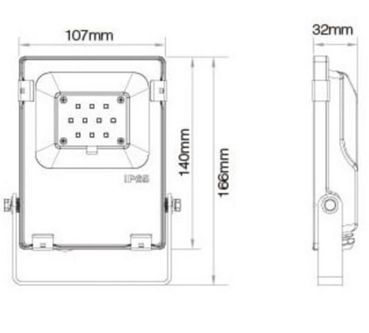 Milight RGBWW led Schijnwerper set 10 Watt IP65