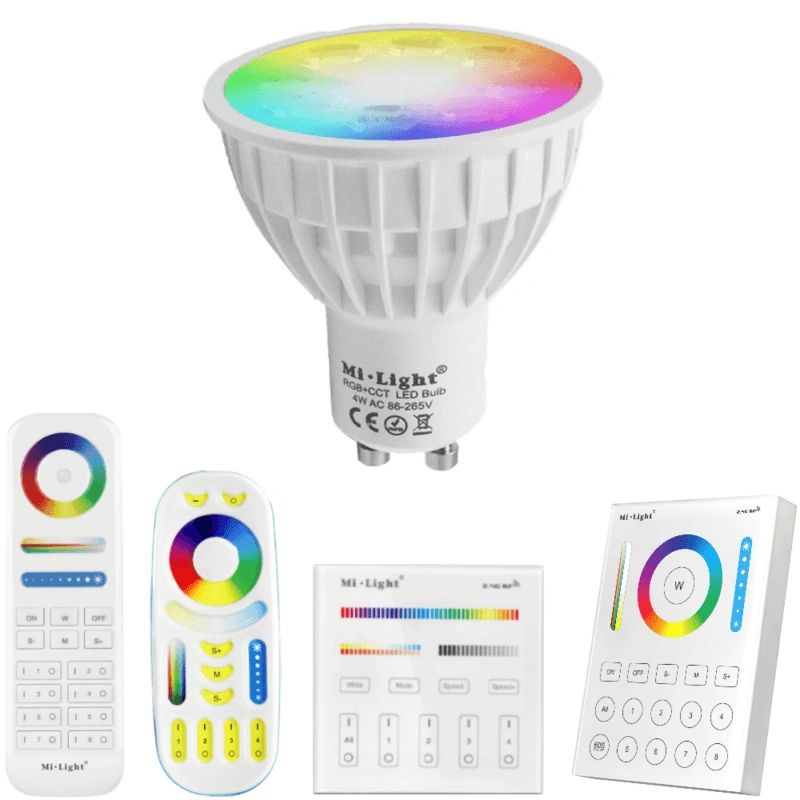 Ultieme Tweet sponsor Milight RGBWW GU10 lamp met afstandsbediening | 4W | 1-4 lampen -  WifilampKoning