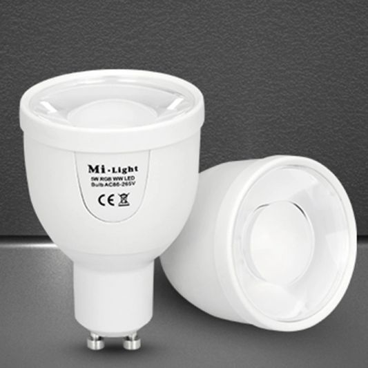 Milight starterspakket 4: 2x GU10 Dual White Wifi spot met Wifi module Ibox2