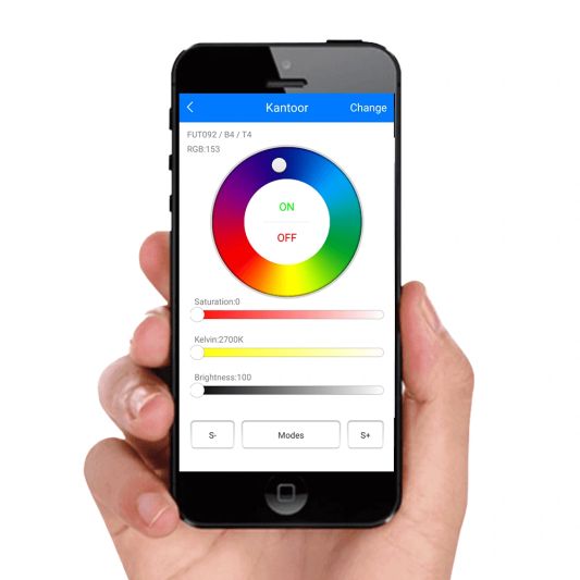Milight starterspakket 5: 3x E27 RGBW Wifi lamp met Wifi module Ibox2