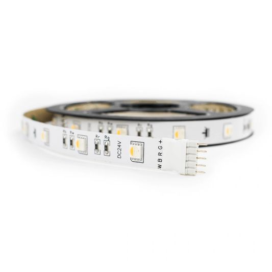 RGBWW premium led strip per meter inclusief controller en voeding 30-40 meter