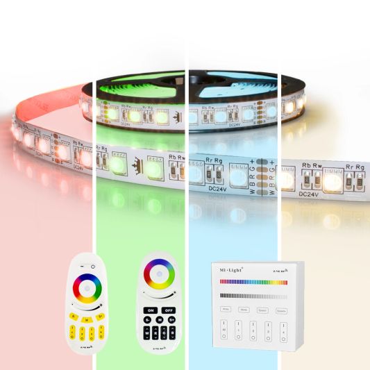 RGBW Premium led strip set met afstandsbediening 11 tot 20 meter