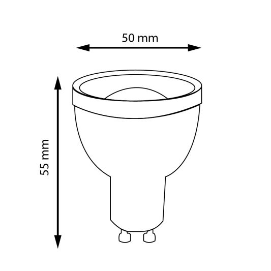 Voordeelset van 2 Slimme Innr LED spots met GU10 fitting - Warm Wit 2700K
